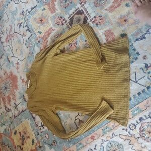 LAST CHANCE FINAL PRICE Olivia Rae Metallic Gold Sweater